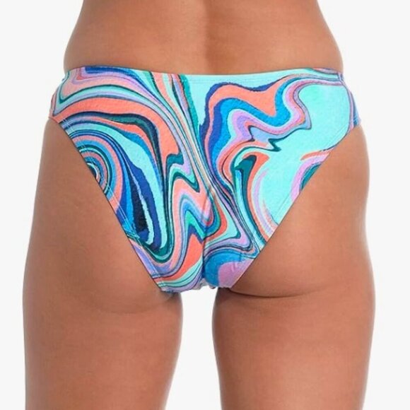 La Blanca Women's Technicolor Side Tab Hipster Bikini Bottom - Picture 4 of 7